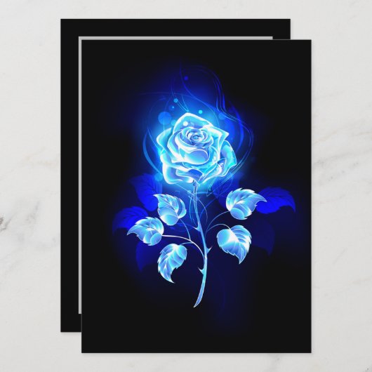 Burning Blue Rose (Front/Back)