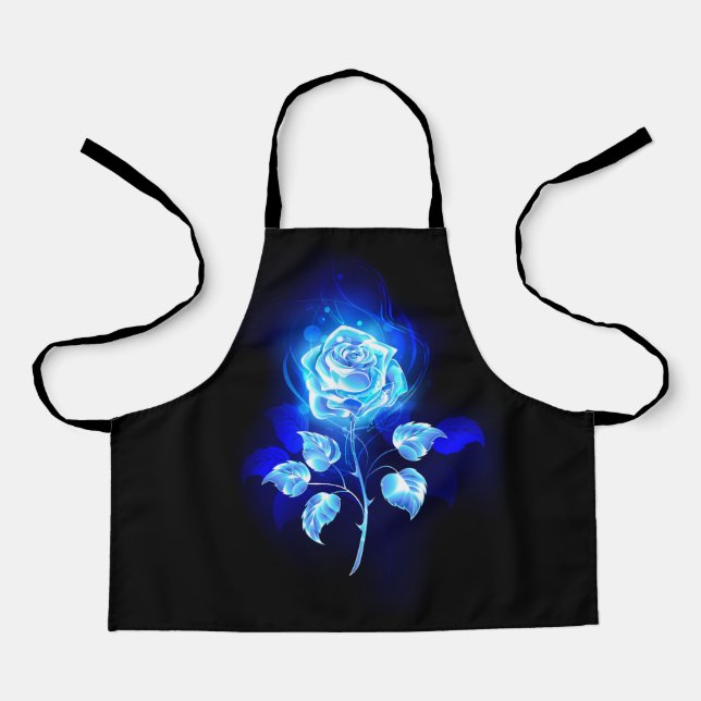 Burning Blue Rose Apron (Front)