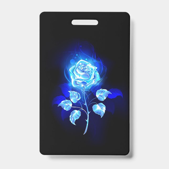 Burning Blue Rose Badge (Front)