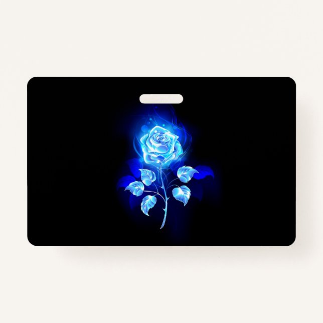Burning Blue Rose Badge (Front)