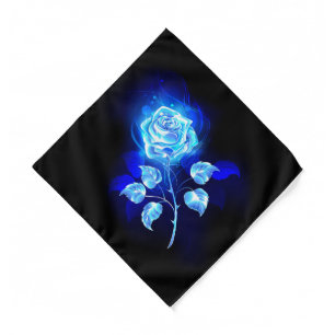 Burning Blue Rose Bandana