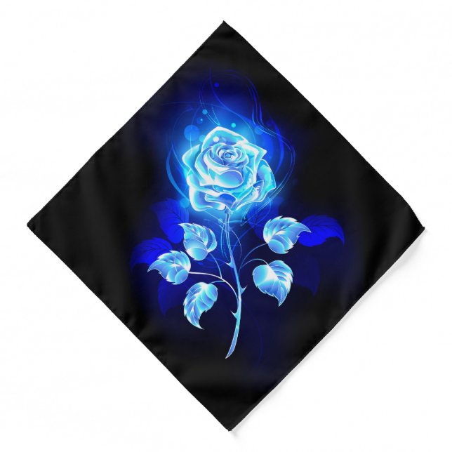 Burning Blue Rose Bandana (Front)