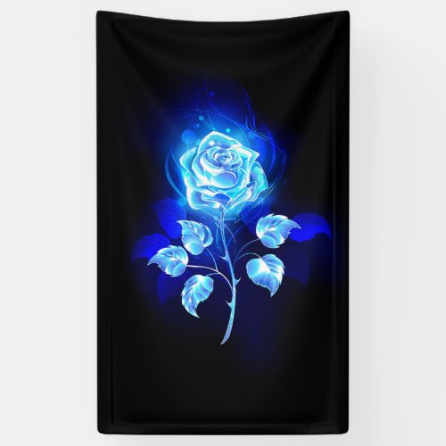 Burning Blue Rose Banner