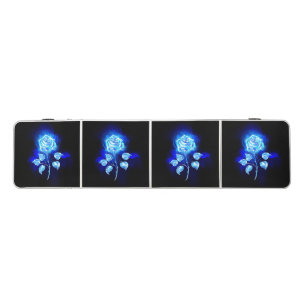 Burning Blue Rose Beer Pong Table
