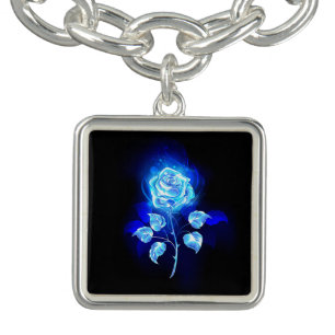 Burning Blue Rose Bracelet