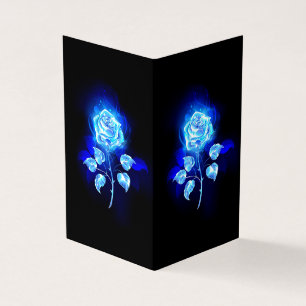 Burning Blue Rose Business Card