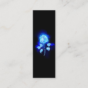 Burning Blue Rose Calling Card