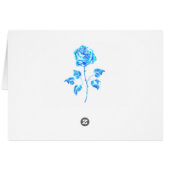 Burning Blue Rose Cards (Back Horizontal)