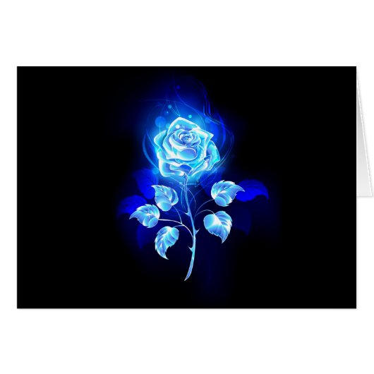 Burning Blue Rose Cards (Front Horizontal)