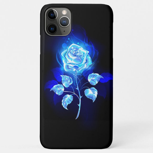 Burning Blue Rose Case-Mate iPhone Case (Back)