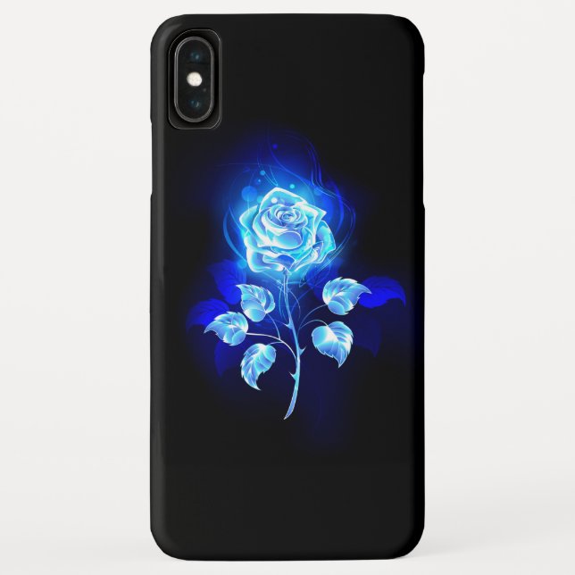 Burning Blue Rose Case-Mate iPhone Case (Back)