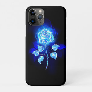Burning Blue Rose iPhone 11 Pro Case