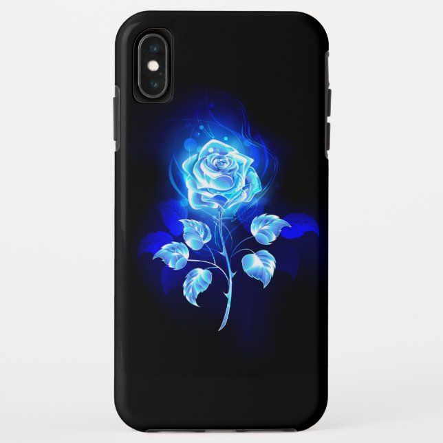Burning Blue Rose Case-Mate iPhone Case (Back)