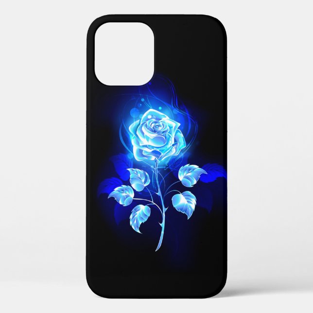 Burning Blue Rose Case-Mate iPhone Case (Back)