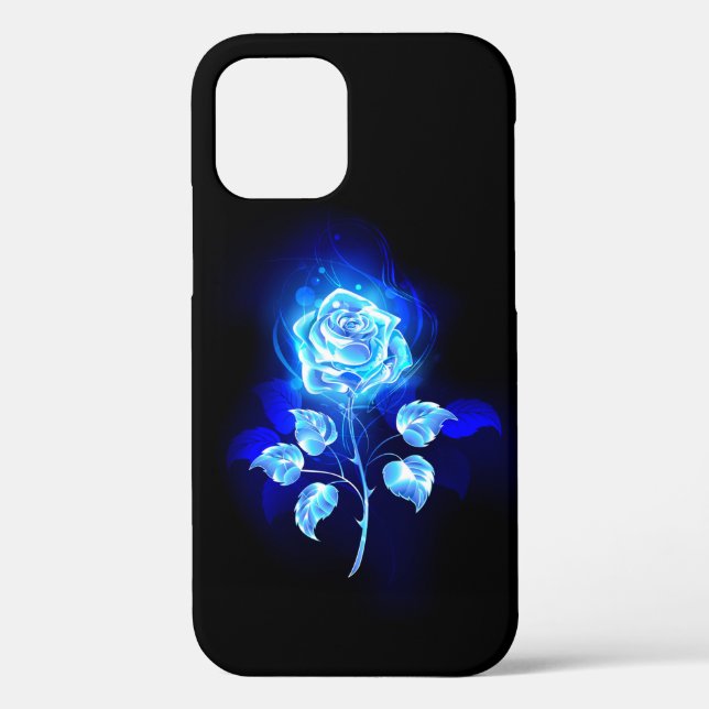 Burning Blue Rose Case-Mate iPhone Case (Back)