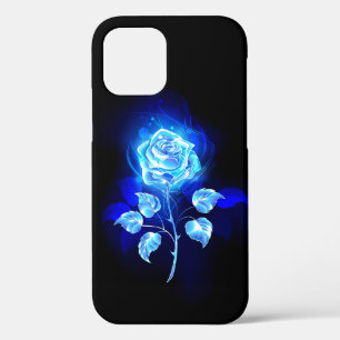 Burning Blue Rose iPhone 12 Pro Case