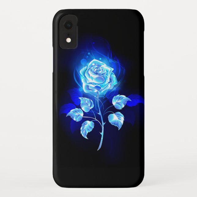 Burning Blue Rose Case-Mate iPhone Case (Back)