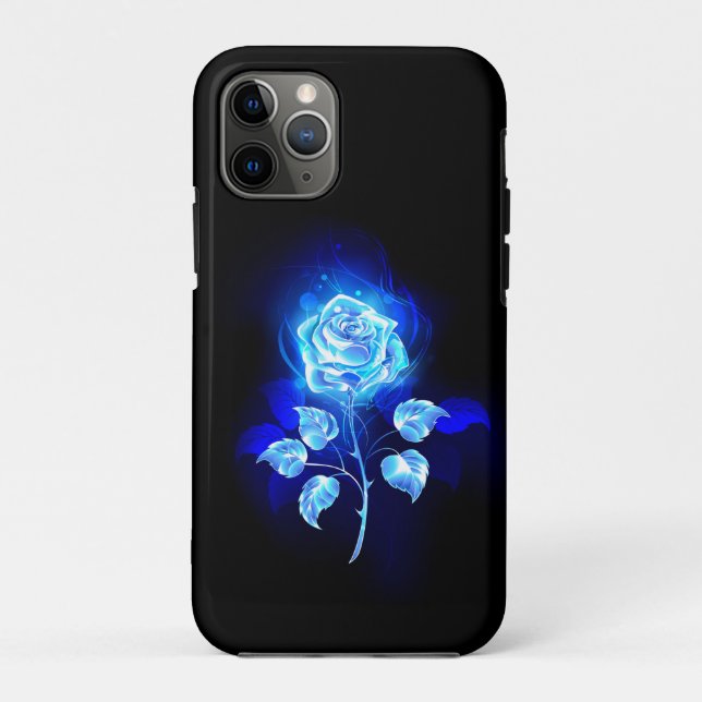 Burning Blue Rose Case-Mate iPhone Case (Back)