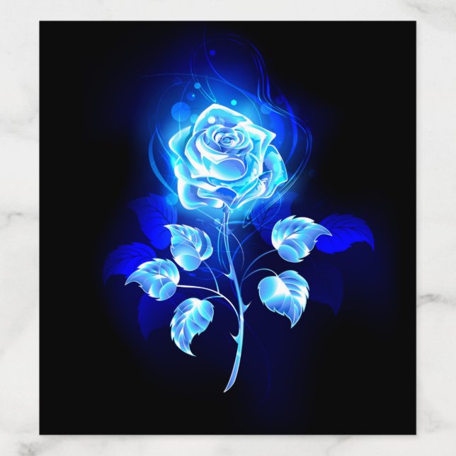Burning Blue Rose Envelope Liner (Design)