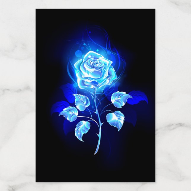 Burning Blue Rose Envelope Liner (Design)