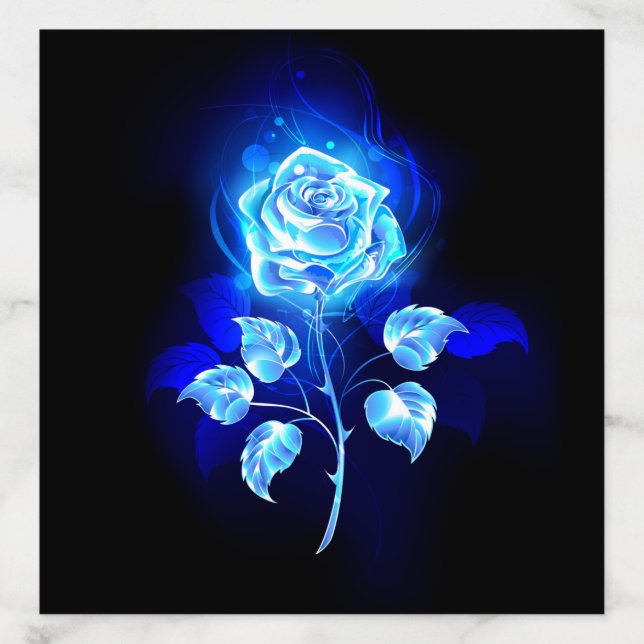 Burning Blue Rose Envelope Liner (Design)