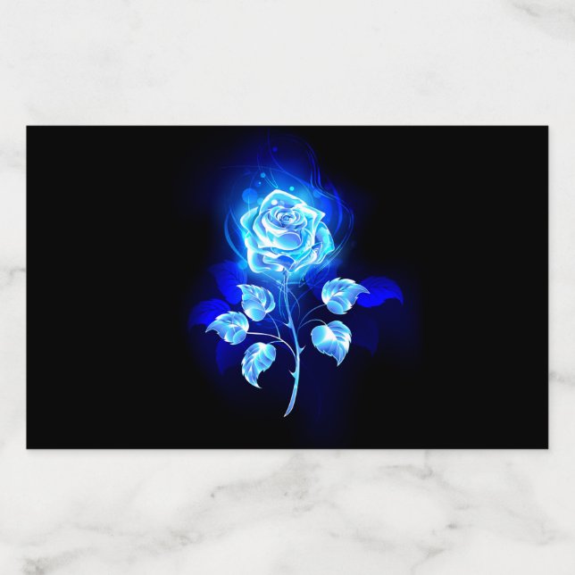 Burning Blue Rose Envelope Liner (Design)