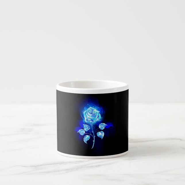 Burning Blue Rose Espresso Cup (Front)