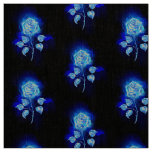 Burning Blue Rose Fabric