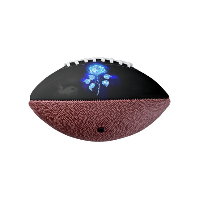Burning Blue Rose Football (Rotated 270)