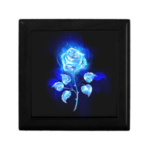 Burning Blue Rose Gift Box
