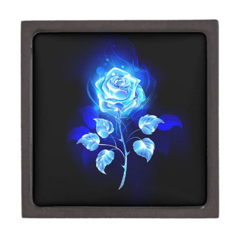 Burning Blue Rose Gift Box