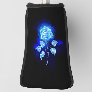 Burning Blue Rose Golf Head Cover