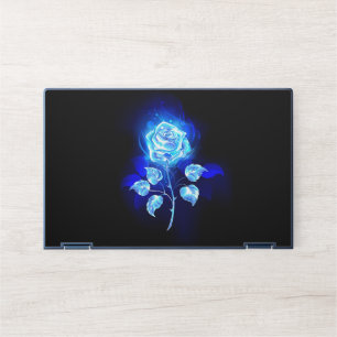 Burning Blue Rose HP Laptop Skin