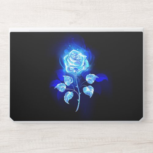 Burning Blue Rose HP Laptop Skin