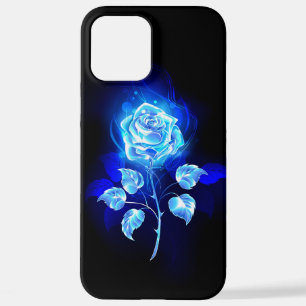 Burning Blue Rose iPhone 12 Pro Max Case