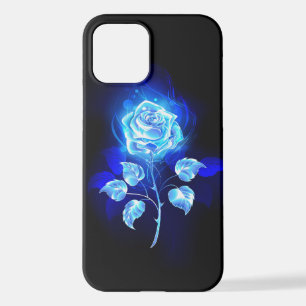 Burning Blue Rose iPhone 12 Case