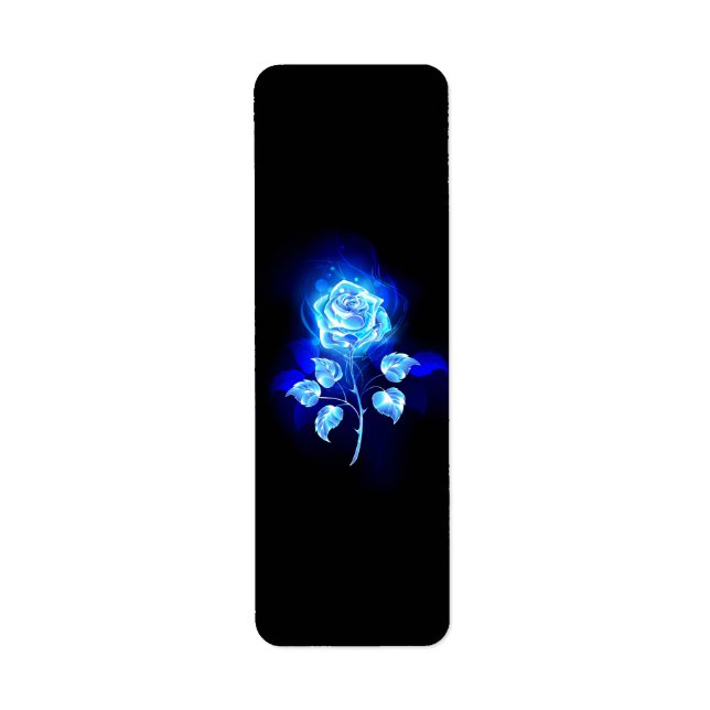 Burning Blue Rose Label (Front)