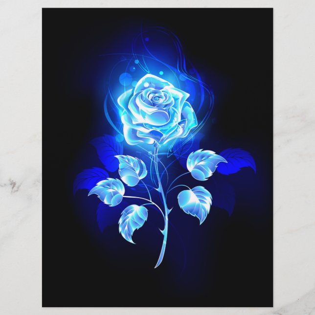 Burning Blue Rose Letterhead (Front)