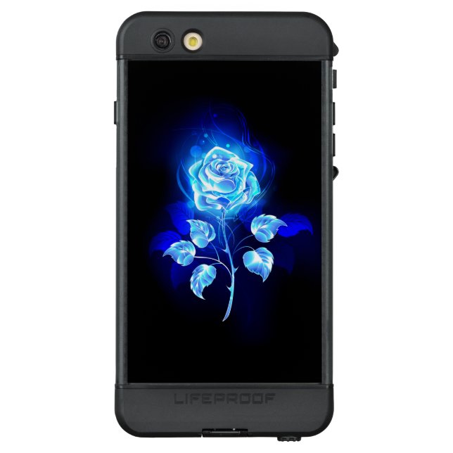 Burning Blue Rose LifeProof iPhone Case (Back)