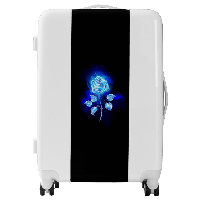 Burning Blue Rose Luggage (Front)