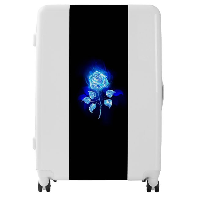 Burning Blue Rose Luggage (Front)