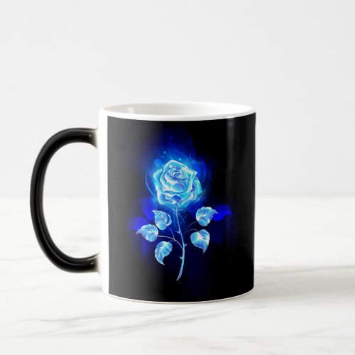 Burning Blue Rose Magic Mug