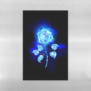 Burning Blue Rose Magnetic Dry Erase Sheet