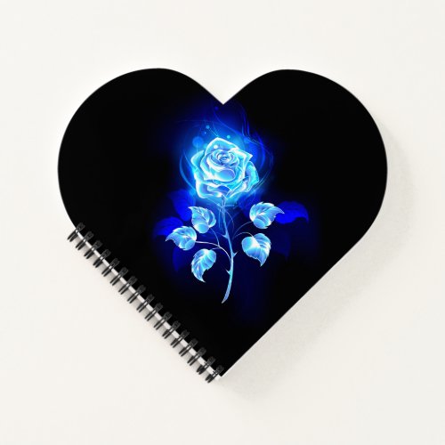 Burning Blue Rose Notebook