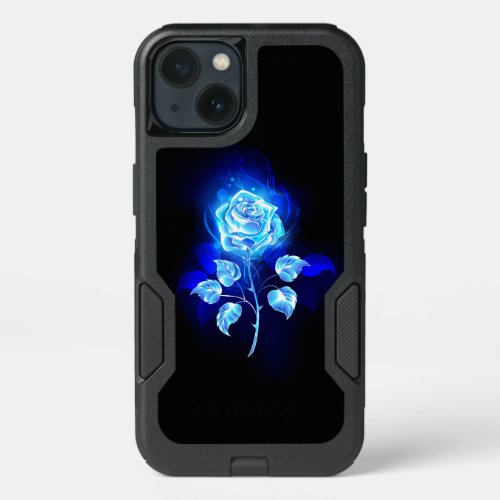 Burning Blue Rose iPhone 13 Case