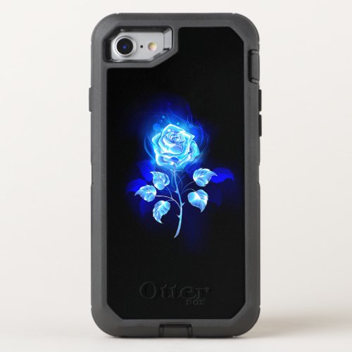 Burning Blue Rose OtterBox Defender iPhone SE87 Case