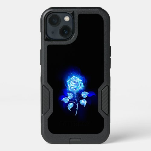 Burning Blue Rose iPhone 13 Case