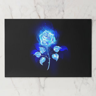 Burning Blue Rose Paper Pad