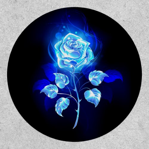 Burning Blue Rose Patch