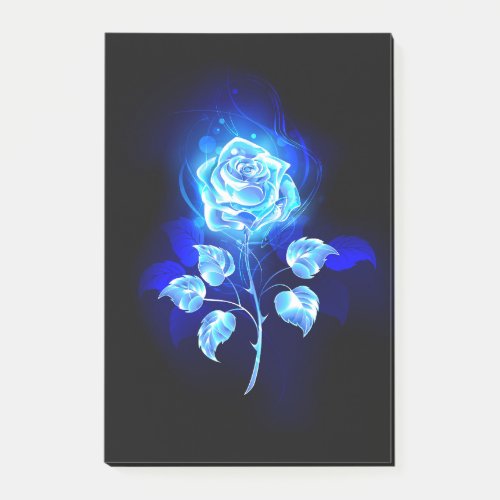 Burning Blue Rose Post_it Notes